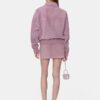 MINI-JUPE EN SUÈDE CROC POUR FEMME