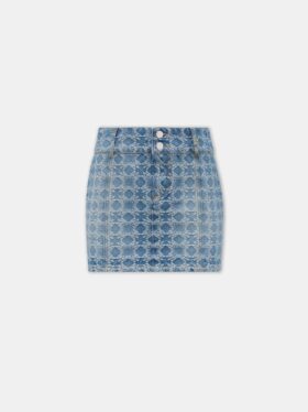 MINI-JUPE MA QUAD JACQUARD POUR FEMMES