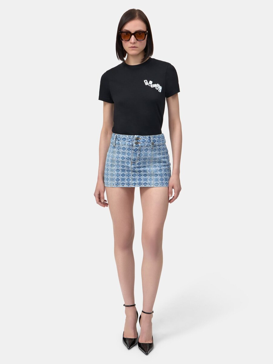 MINI-JUPE MA QUAD JACQUARD POUR FEMMES