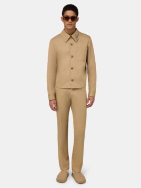 PANTALON BOOTCUT EN SERGÉ