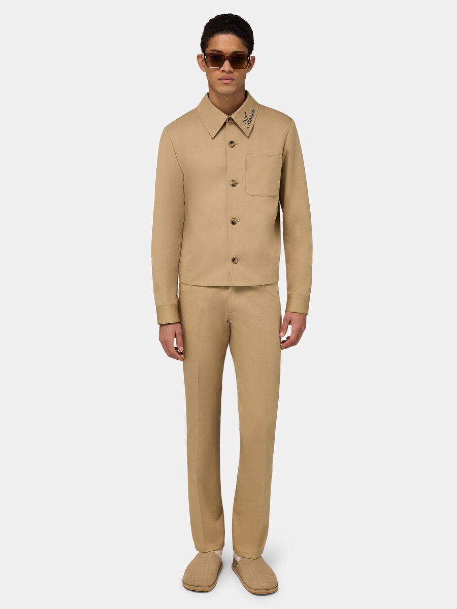 VESTE CHEMISE À COL SCRIPT