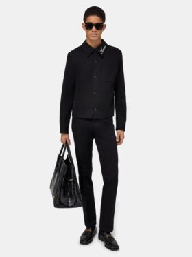 PANTALON BOOTCUT EN SERGÉ