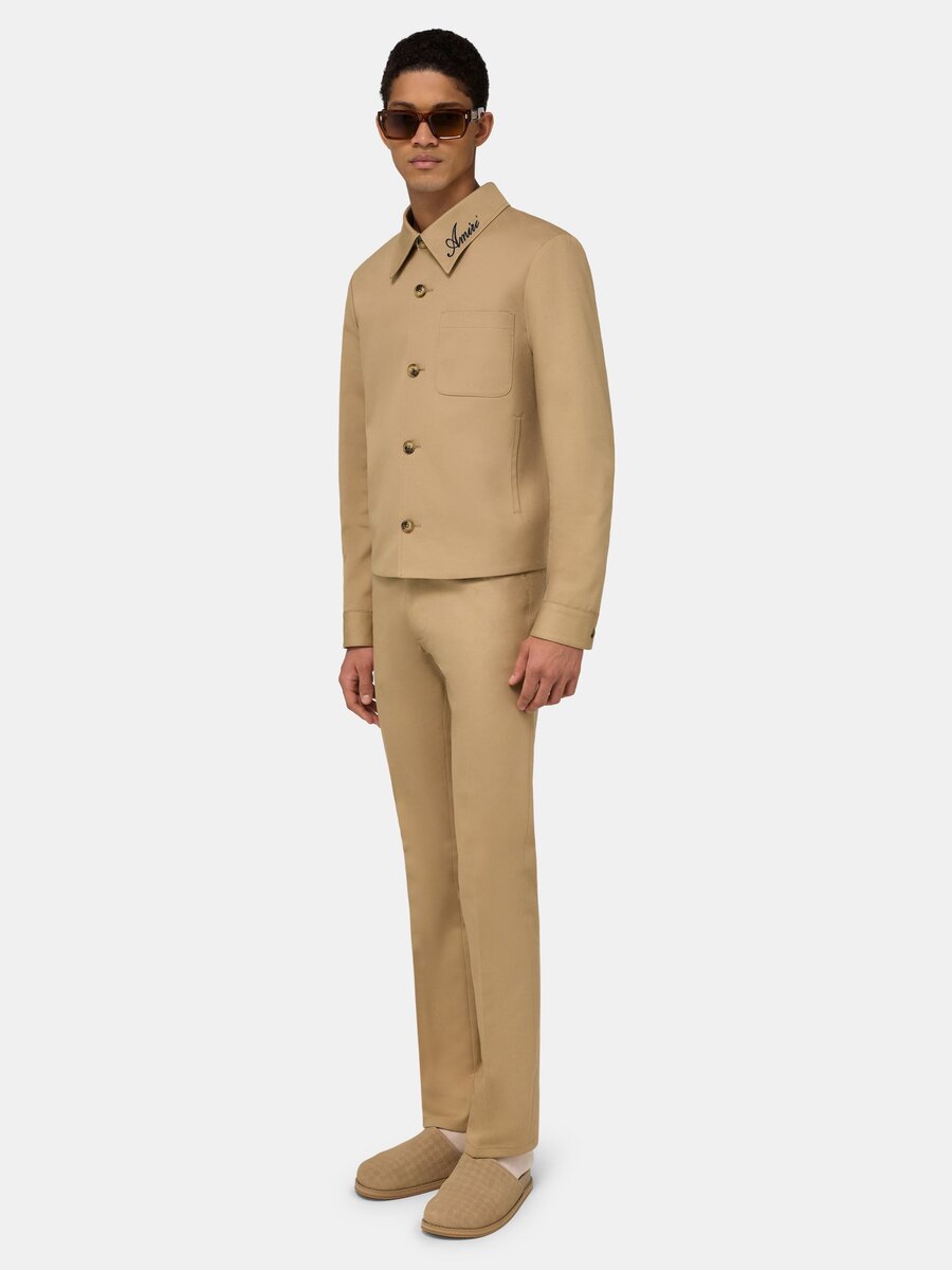 VESTE CHEMISE À COL SCRIPT