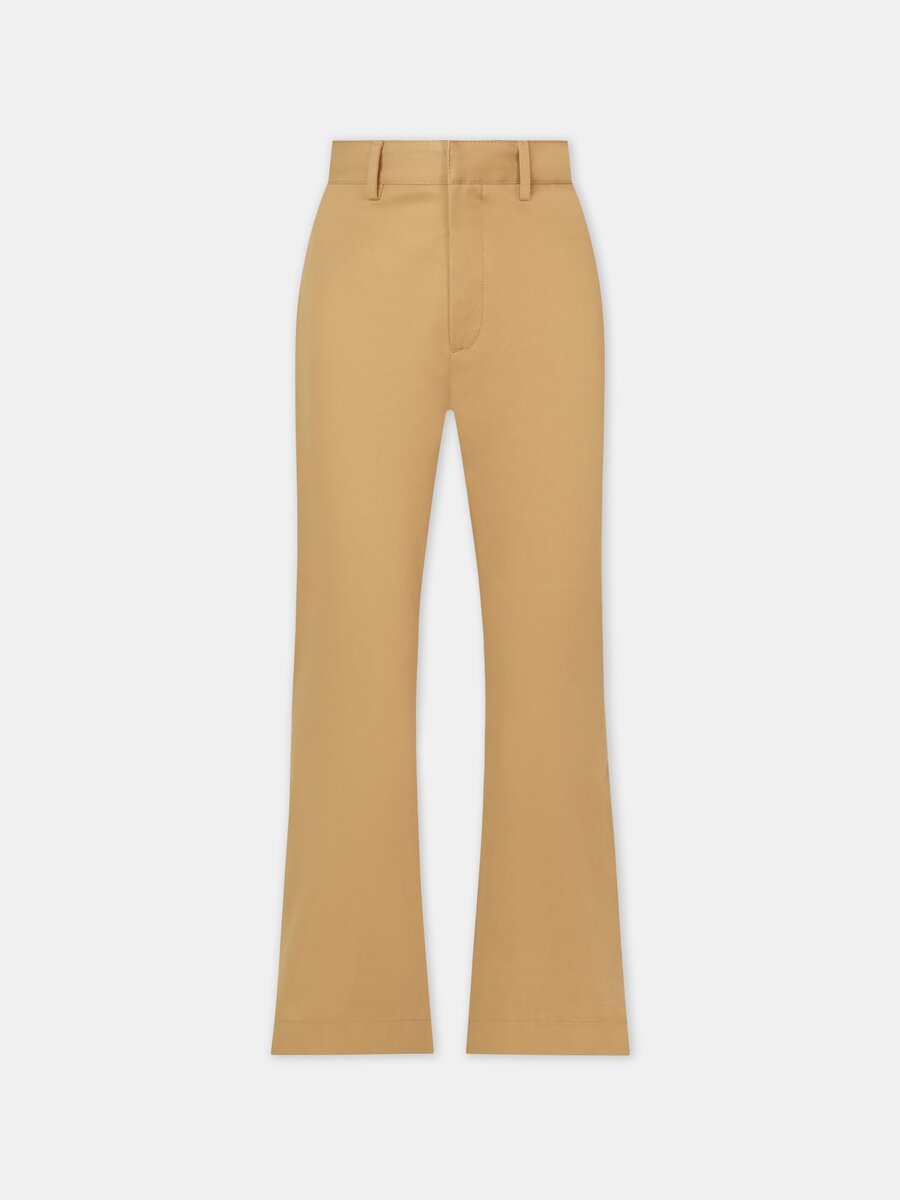PANTALON CHINO À JAMBES ÉVASÉES