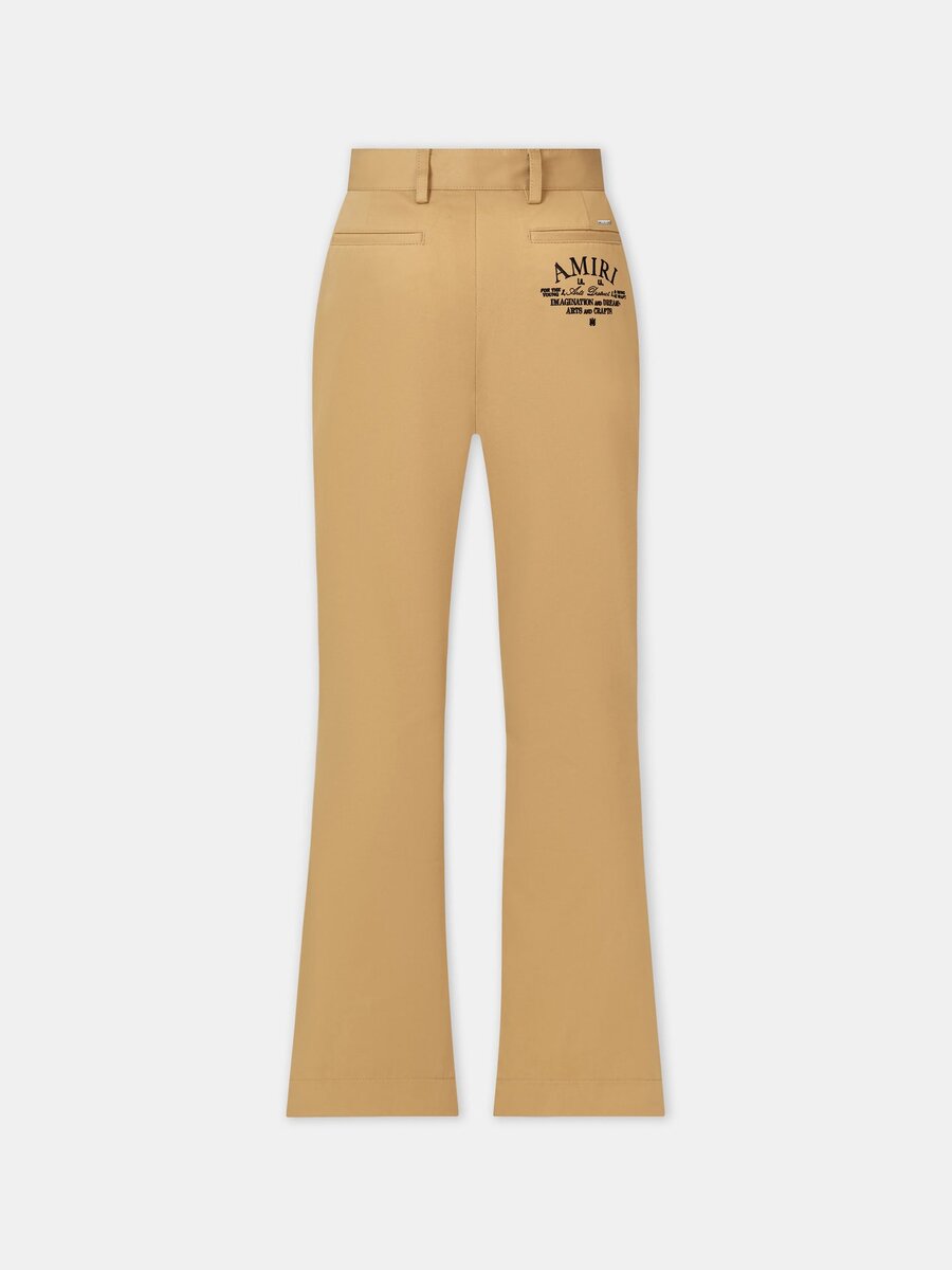 PANTALON CHINO À JAMBES ÉVASÉES