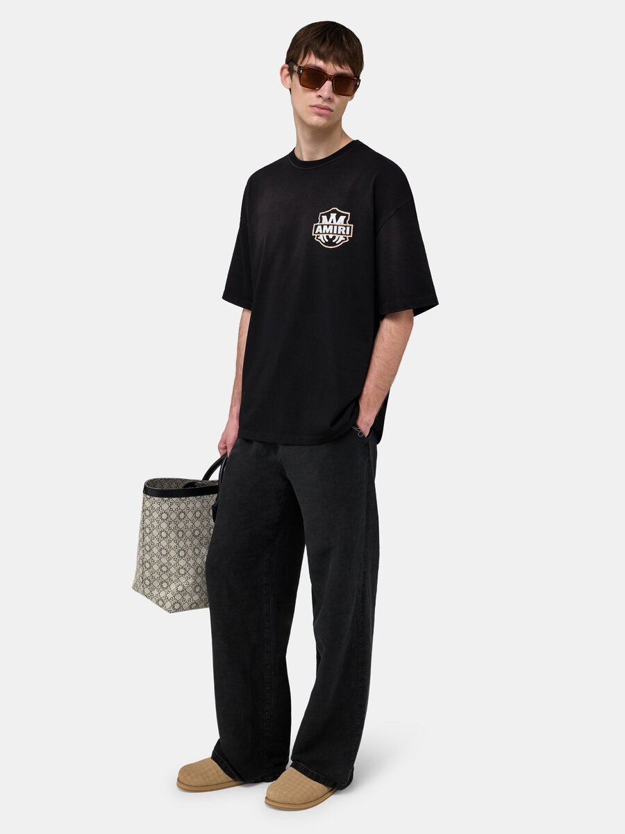 PANTALON DE MODE DÉCONTRACTÉ EN LIN AVEC LOGO SCRIPT