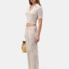 PANTALON EN MAILLE CROCHETÉE AMIRI POUR FEMME