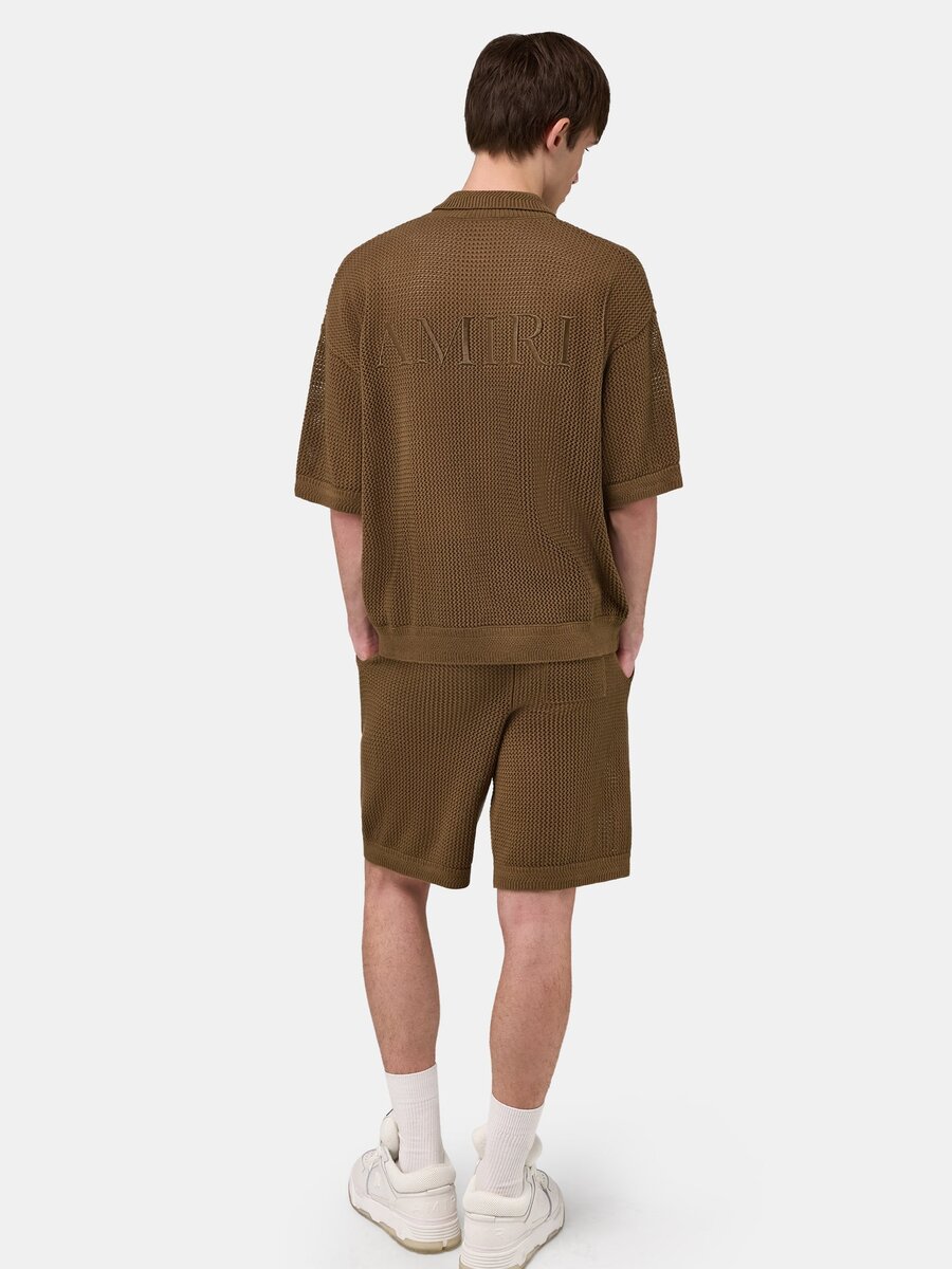 SHORT EN MAILLE CROCHETÉE AMIRI