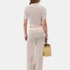 POLO EN MAILLE CROCHETÉE AMIRI POUR FEMME