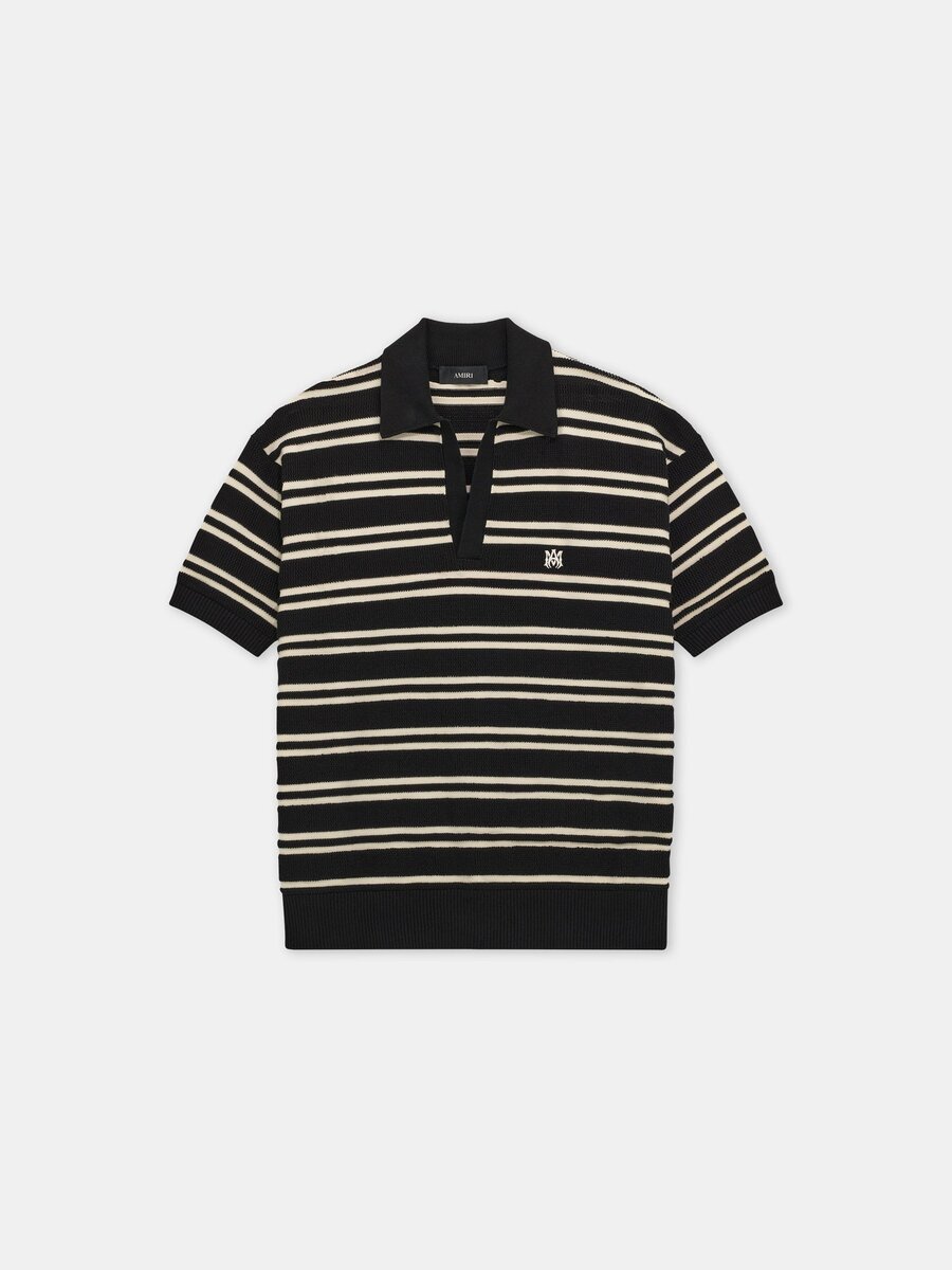 POLO MA STRIPE EN MAILLE SS