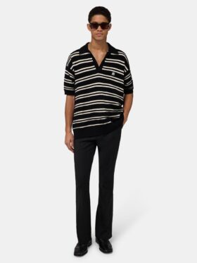 POLO MA STRIPE EN MAILLE SS