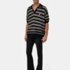 POLO MA STRIPE EN MAILLE SS