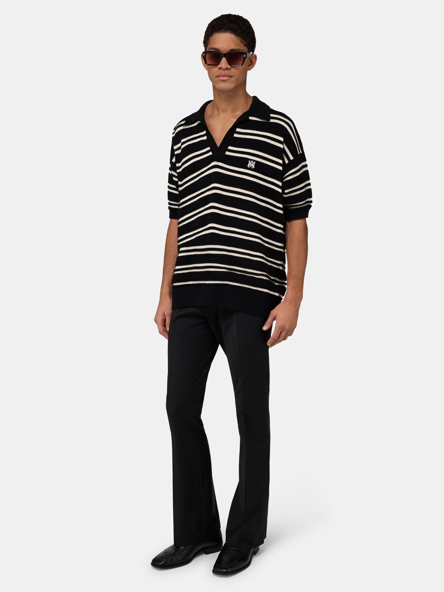POLO MA STRIPE EN MAILLE SS