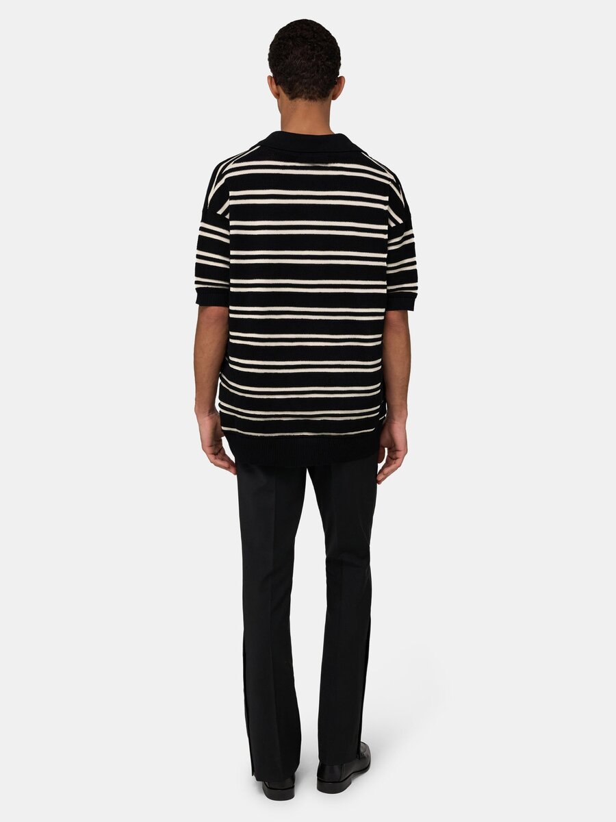 POLO MA STRIPE EN MAILLE SS