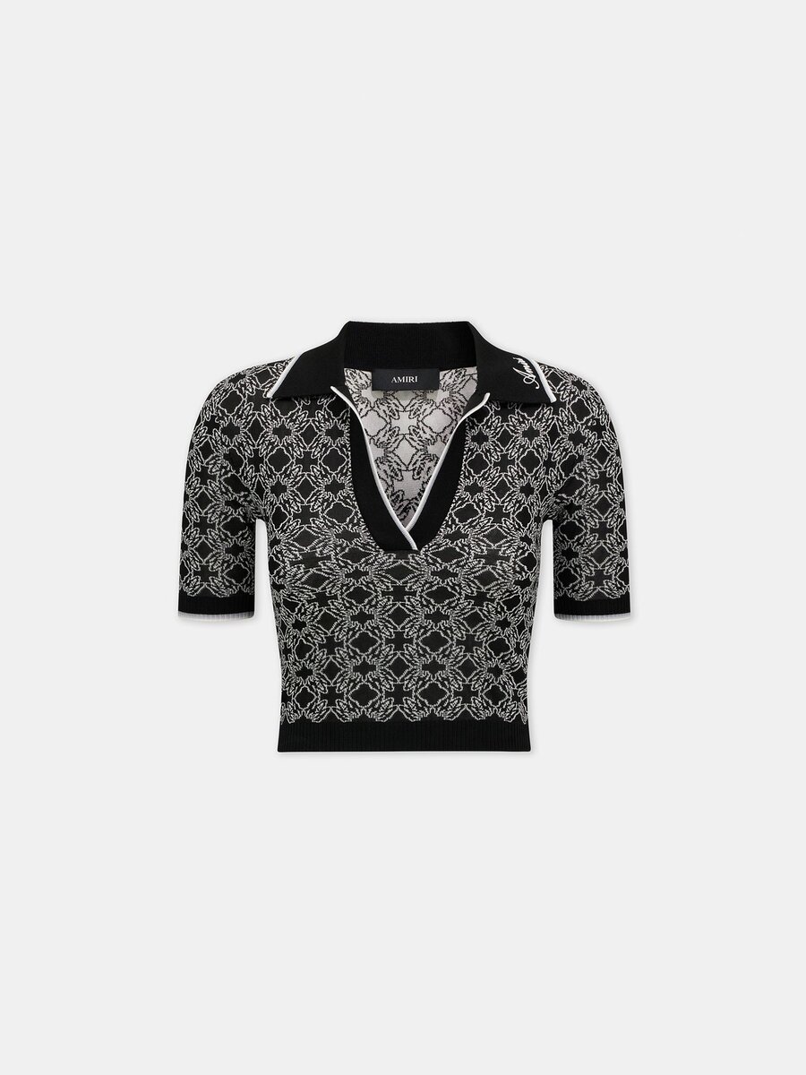 POLO À MANCHES COURTES EN MAILLE MA QUAD POUR FEMME