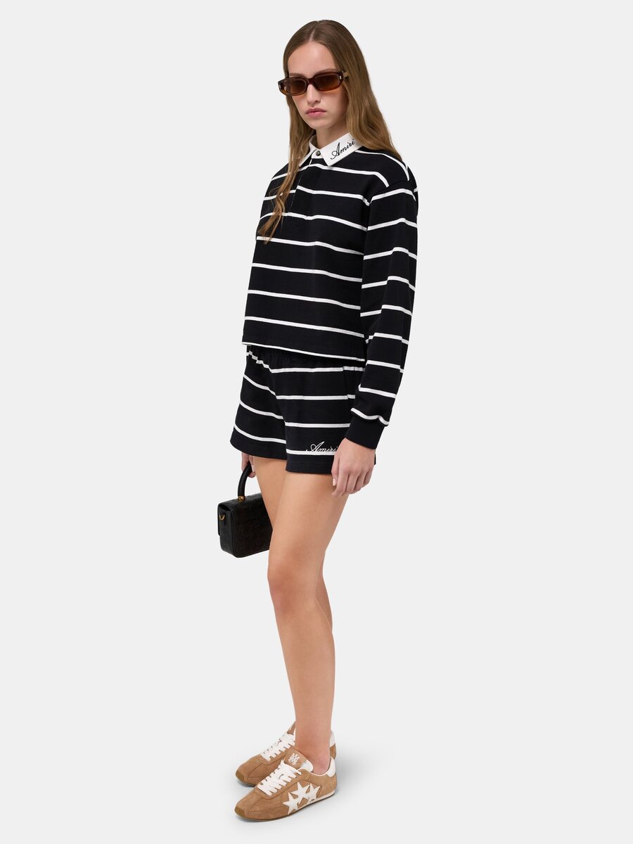 SHORT DE SPORT À RAYURES POUR FEMMES
