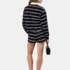 SHORT DE SPORT À RAYURES POUR FEMMES