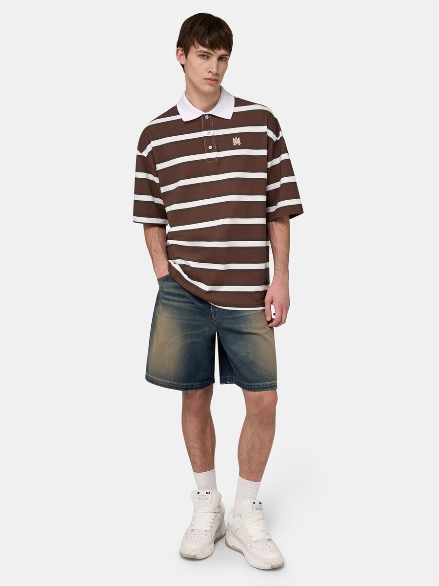 POLO OVERSIZE À RAYURES MA
