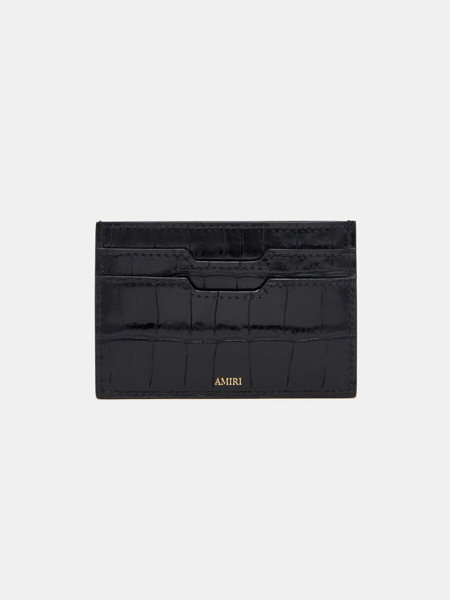 PORTE-CARTES À EFFET CROCODILE