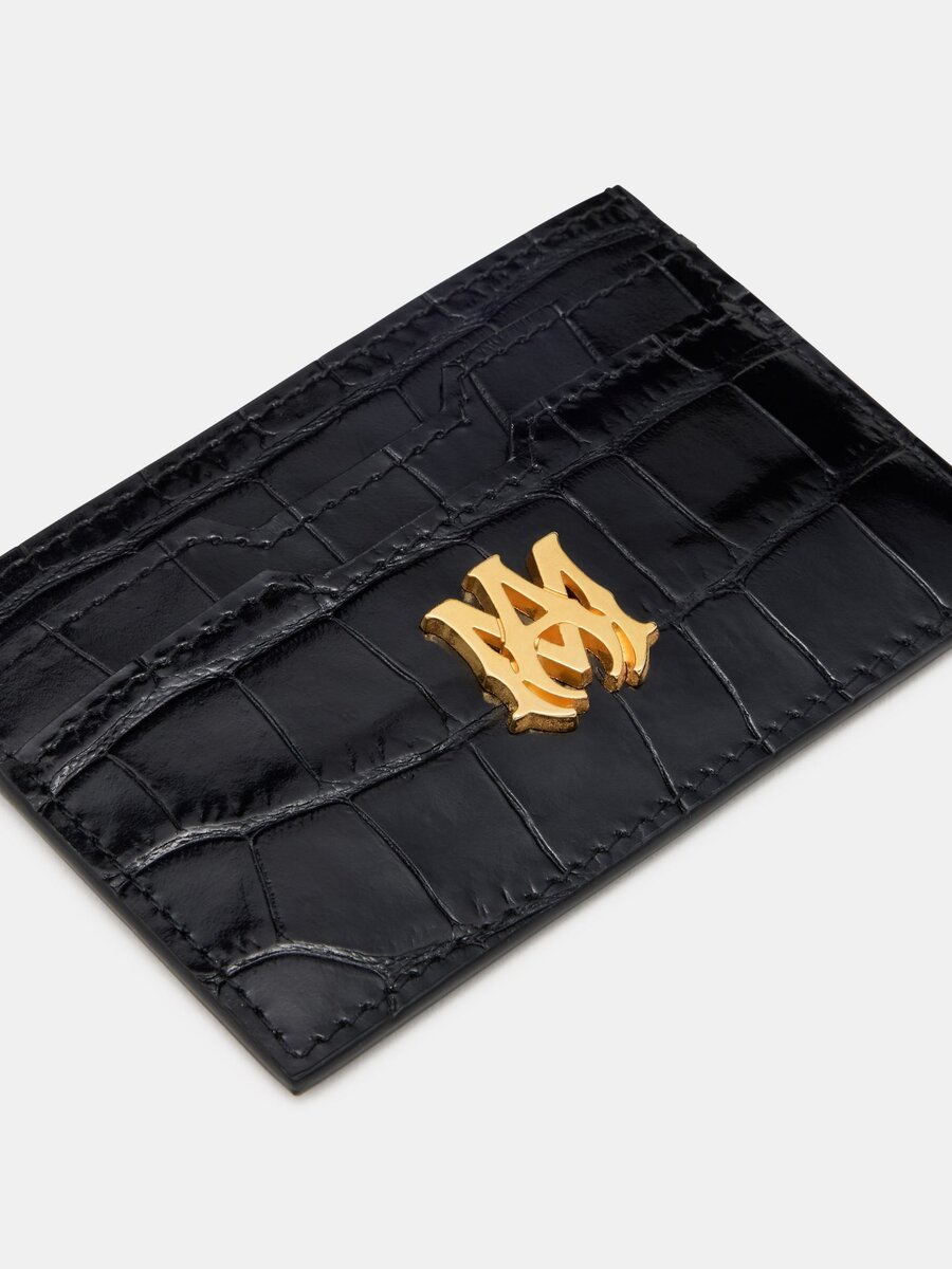 PORTE-CARTES À EFFET CROCODILE