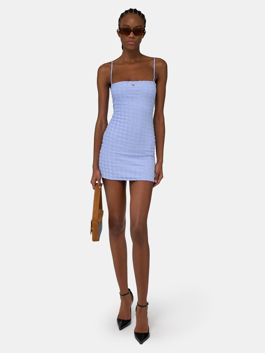 ROBE EN TISSU ÉPONGE MA QUAD POUR FEMME