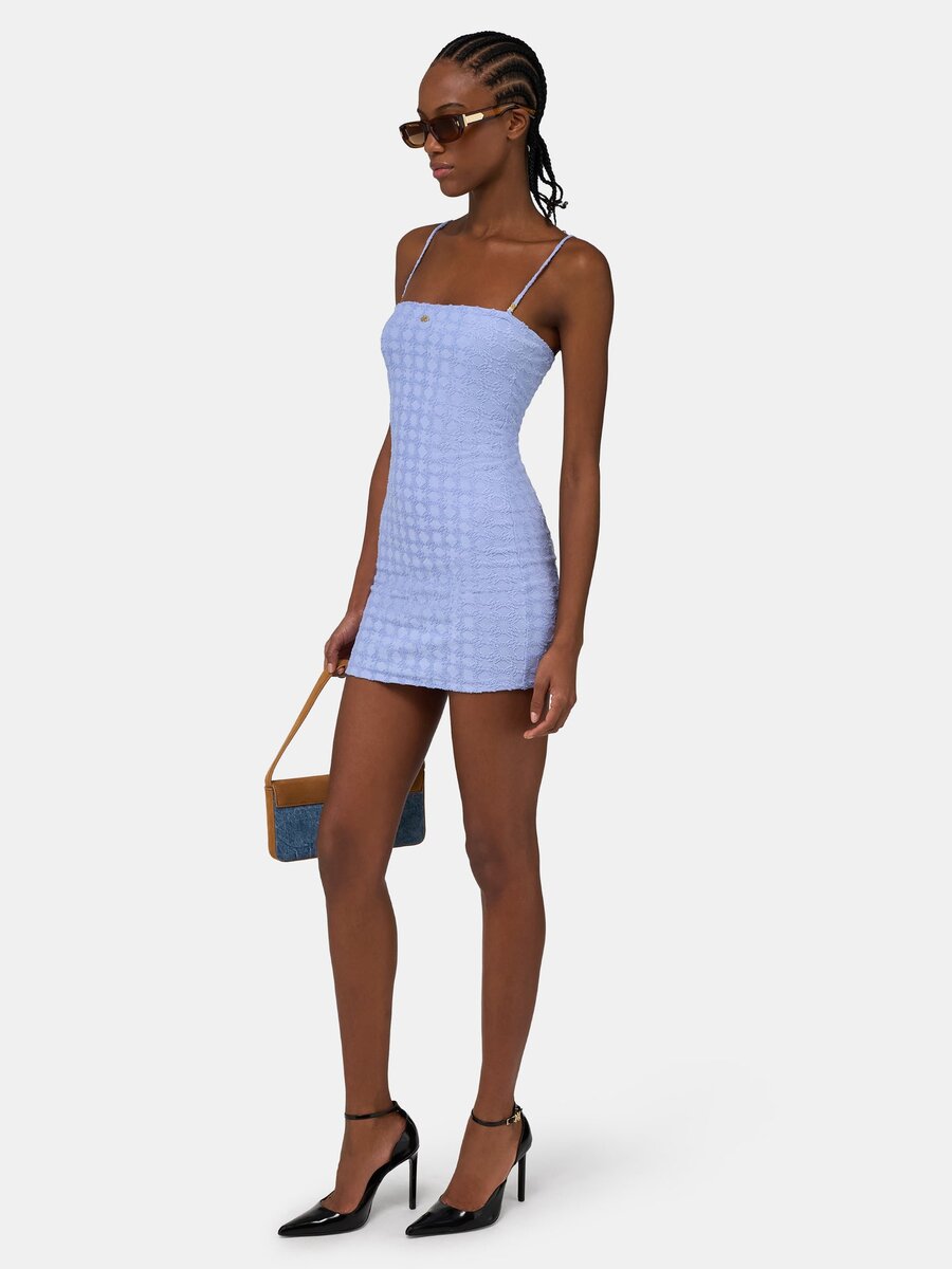 ROBE EN TISSU ÉPONGE MA QUAD POUR FEMME