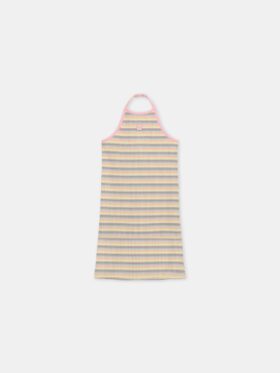 ROBE HALTER À RAYURES POUR ENFANTS