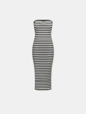 ROBE LONGUE À RAYURES MA POUR FEMME