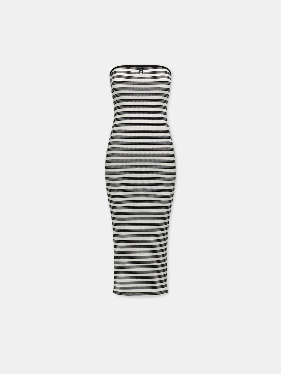ROBE LONGUE À RAYURES MA POUR FEMME