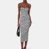 ROBE LONGUE À RAYURES MA POUR FEMME