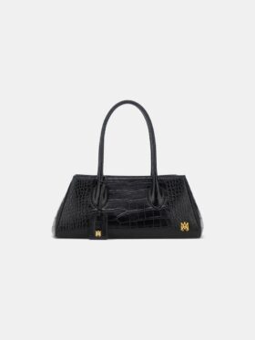 SAC À BANDOULIÈRE « EMBOSSED CROC HONEY 40 » POUR FEMME