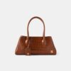 SAC À BANDOULIÈRE « EMBOSSED CROC HONEY 40 » POUR FEMME