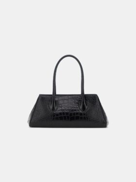 SAC À BANDOULIÈRE « EMBOSSED CROC HONEY 40 » POUR FEMME