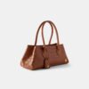 SAC À BANDOULIÈRE « EMBOSSED CROC HONEY 40 » POUR FEMME