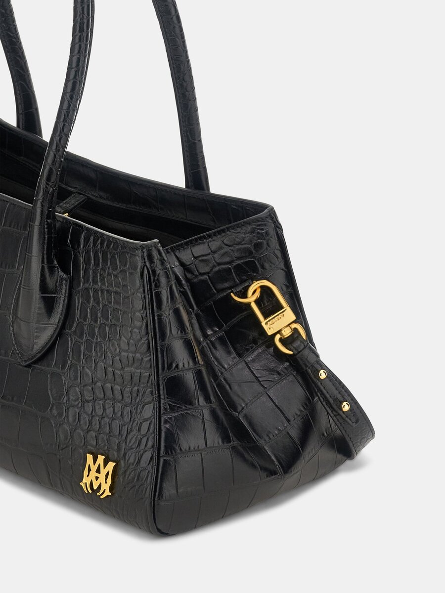 SAC À BANDOULIÈRE « EMBOSSED CROC HONEY 40 » POUR FEMME