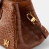 SAC À BANDOULIÈRE « EMBOSSED CROC HONEY 40 » POUR FEMME