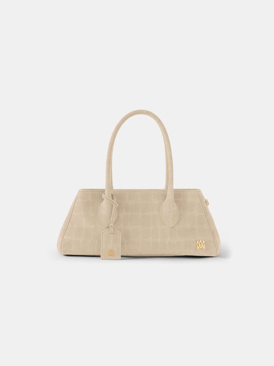 SAC À BANDOULIÈRE SUEDE CROC HONEY 40 POUR FEMME