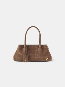 SAC À BANDOULIÈRE SUEDE CROC HONEY 40 POUR FEMME