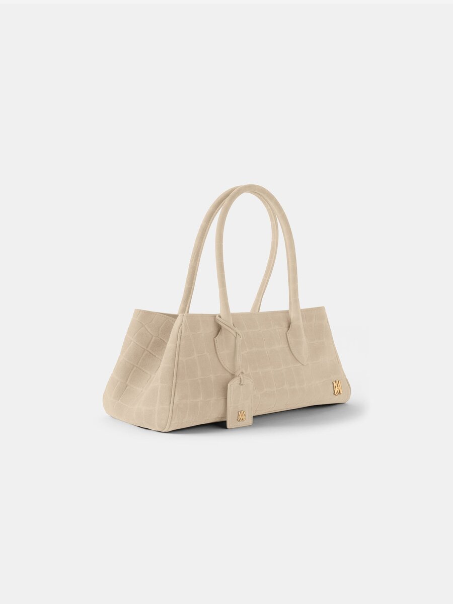 SAC À BANDOULIÈRE SUEDE CROC HONEY 40 POUR FEMME