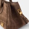 SAC À BANDOULIÈRE SUEDE CROC HONEY 40 POUR FEMME