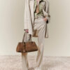 SAC À BANDOULIÈRE SUEDE CROC HONEY 40 POUR FEMME