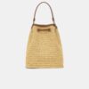 SAC BUCKET MICRO MA EN RAFFIA POUR FEMME