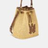 SAC BUCKET MICRO MA EN RAFFIA POUR FEMME