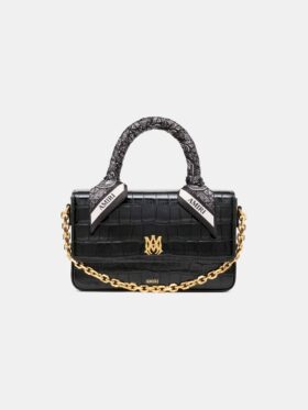 SAC MA LONG À EFFET CROCODILE POUR FEMME