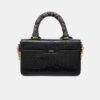 SAC MA LONG À EFFET CROCODILE POUR FEMME