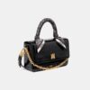 SAC MA LONG À EFFET CROCODILE POUR FEMME