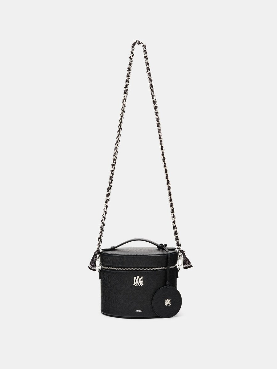 SAC À MAIN EN SOIE AVEC BANDANA ET BOUCLIER EN CHAÎNE POUR FEMME