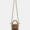 SAC À MAIN EN SOIE AVEC BANDANA ET BOUCLIER EN CHAÎNE POUR FEMME