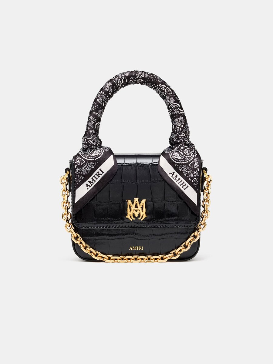 SAC MICRO MA POUR FEMME À MOTIF CROCODILE Gaufré