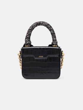 SAC MICRO MA POUR FEMME À MOTIF CROCODILE Gaufré